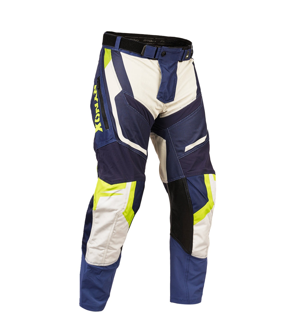 RYNOX-RAID DUNE NEO PANTS-OFF ROAD PANTS- BLU/HIVIZ GREEN