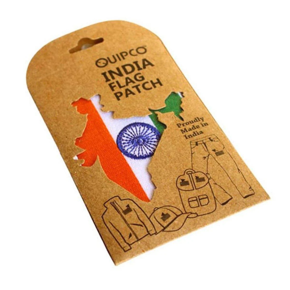 MOTO TECH-INDIA FLAG PATCH-BIKE STICKER
