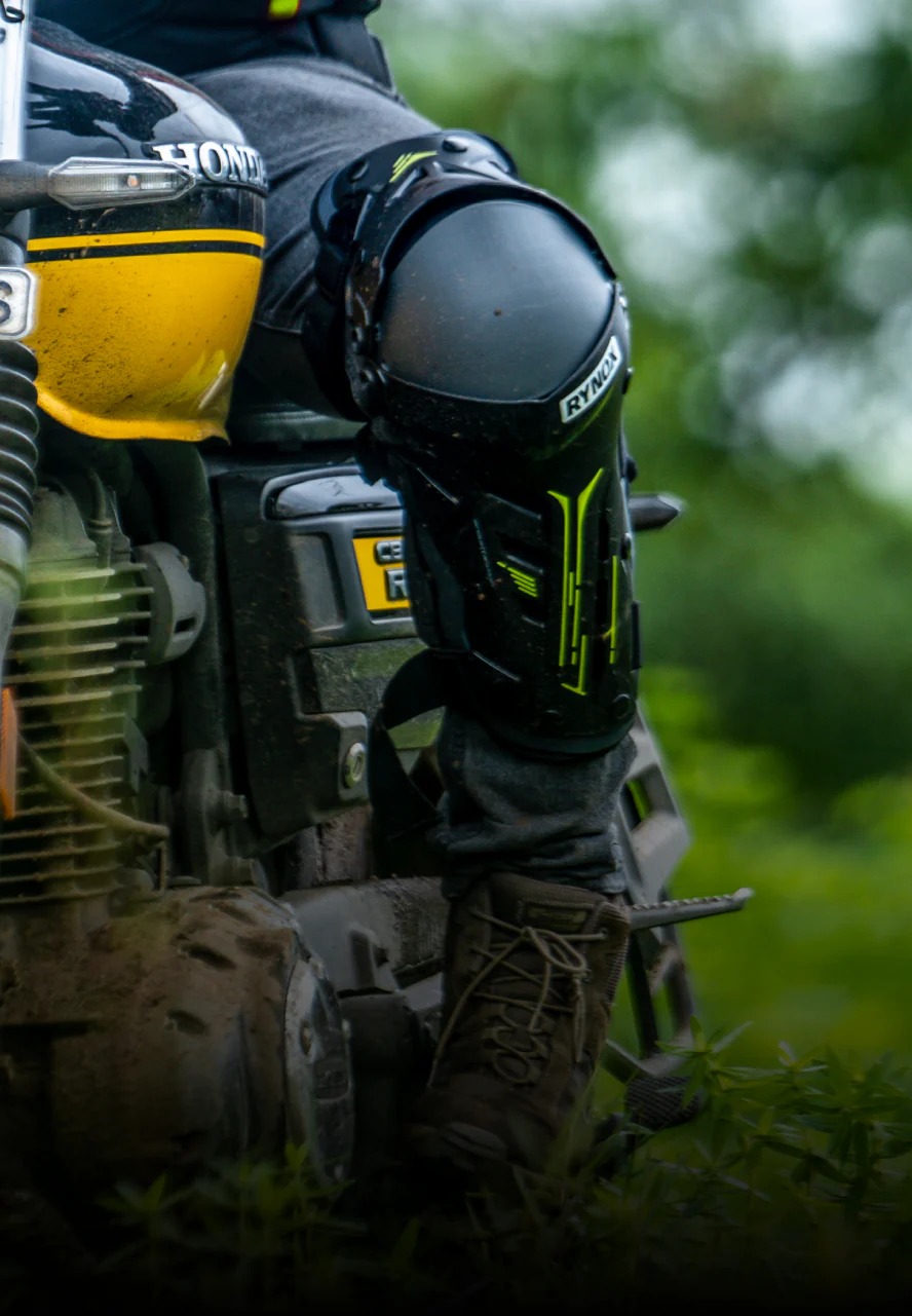 RYNOX-BASTION BIONIC KNEE GUARD-BODY ARMOR-HI-VIS-FLUORO