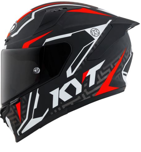 KYT - STRIKER #02 MATT - FULL FACE HELMET - BLACK RED