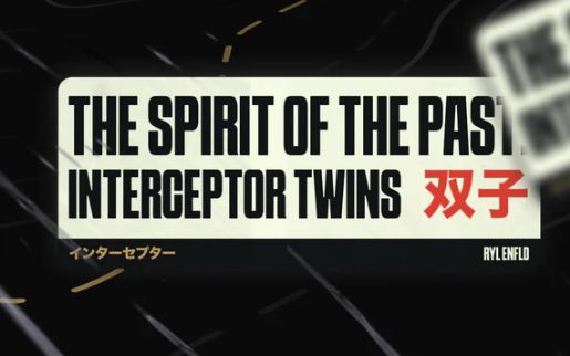 L2W - THE SPIRIT OF THE PAST INTERCEPTOR TWINS - BIKE STICKERS 