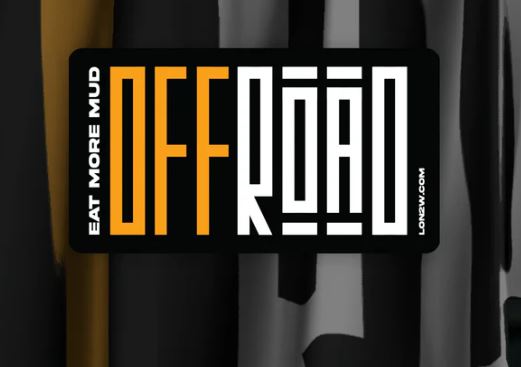 L2W - EAT MORE MUD OFF ROAD - BIKE STICKERS