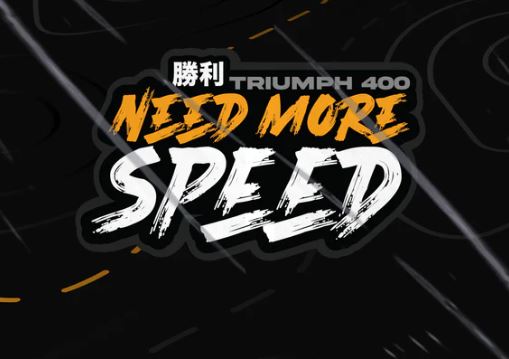 L2W - NEED MORE SPEED ORANGE/WHITE - BIKE STICKERS