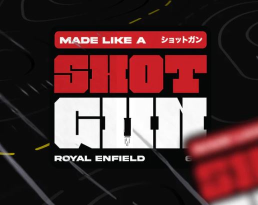 L2W - SHOT GUN ROYAL ENFIELD 650-RED - BIKE STICKERS