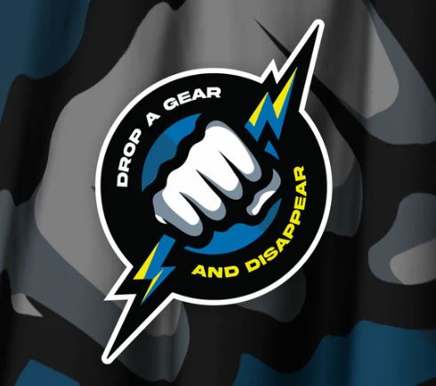 L2W - DROP A GEAR AND DISAPPEAR - BIKE STICKERS