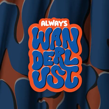 L2W - WANDERLUST RED/BLUE - BIKE STICKERS