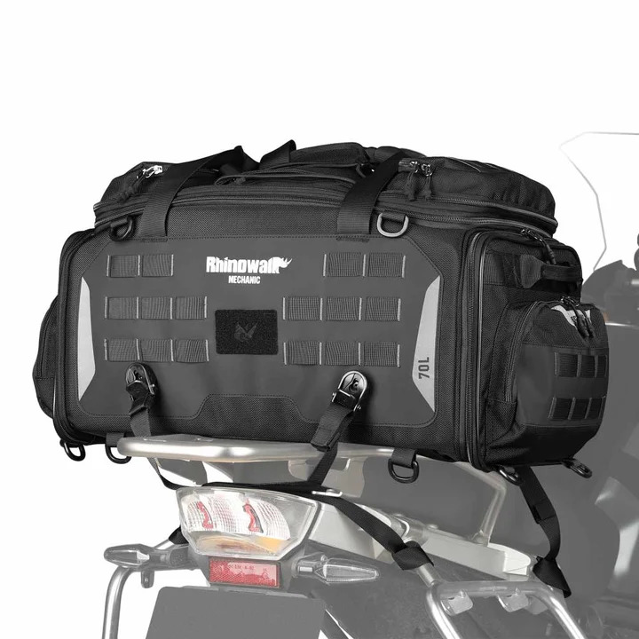 RHINOWALK - MJX2003BK MECHANIC SERIES - TAIL BAG - 50-70L