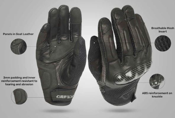 ACERBIS - RAMSEY LEATHER - RIDING GLOVE - BLK